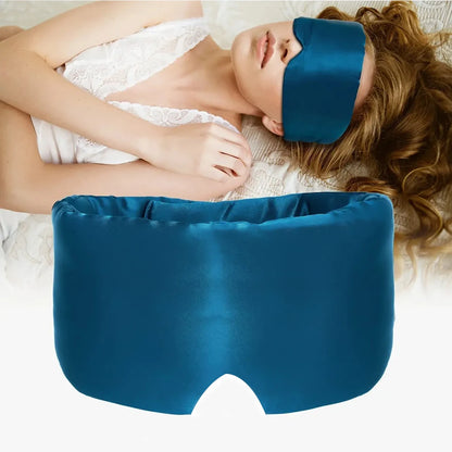 100% Mulberry Silk Sleep Mask for Women & Men – Adjustable, Blackout Comfort for Better Sleep